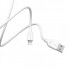 Кабель BOROFONE BX14 USB to iP 2.4A, 2m, PVC, TPE connectors, White (6957531090007) (17402)
