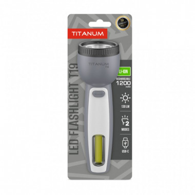 Фонарь TITANUM 130Lm Gray (TLF-T19) (22402)