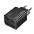 Мережевий зарядний пристрій HOCO N56 Fundador four-port PD30W(2C2A) charger(EU) Black (6942007632492) (402)