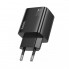 Мережевий зарядний пристрій HOCO N56 Fundador four-port PD30W(2C2A) charger(EU) Black (6942007632492) (402)