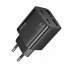 Мережевий зарядний пристрій HOCO N56 Fundador four-port PD30W(2C2A) charger(EU) Black (6942007632492) (402)