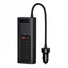 Автомобільний інвертор Baseus In-car Inverter 150W (220V CN/EU) Black (CRNBQ-A01) (8402)