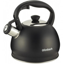 Чайник Ofenbach Magic Kettle 2л з нержавіючої сталі зі свистком, чорний матовий (1502)