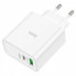Сетевое зарядное устройство адаптер HOCO C113A Awesome 1USB/1Type-C, 65W, поддержка быстрой зарядки PD/QC/FCP/AFC (18702)