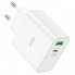 Сетевое зарядное устройство адаптер HOCO C113A Awesome 1USB/1Type-C, 65W, поддержка быстрой зарядки PD/QC/FCP/AFC (18702)