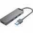 USB-хаб Vention 4-Port USB 3.0 Hub With Power Supply 0.15M Black (CHLBB) (CHLBB) (14802)