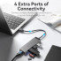 USB-хаб Vention 4-Port USB 3.0 Hub With Power Supply 0.15M Black (CHLBB) (CHLBB) (14802)