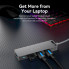 USB-хаб Vention 4-Port USB 3.0 Hub With Power Supply 0.15M Black (CHLBB) (CHLBB) (14802)