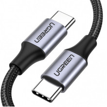 Кабель UGREEN US261 USB-C to USB-C PD Fast Charging Cable 3A Max Gray Black 1m (UGR-50150) (15012)