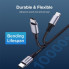 Кабель UGREEN US261 USB-C to USB-C PD Fast Charging Cable 3A Max Gray Black 1m (UGR-50150) (15012)