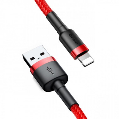 Кабель Baseus Cafule Cable USB For Lightning 1.5A 2m Red+Red (CALKLF-C09) (18312)
