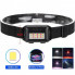 Налобный фонарь PLD-818-1-8SMD на батарейках есть красный свет фонарик (9412)
