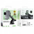 Автотримач для телефона з БЗП BOROFONE BH222 Leading push-type wireless fast charging car holder(center console) Black (6941991119019) (20512)