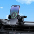 Автотримач для телефона з БЗП BOROFONE BH222 Leading push-type wireless fast charging car holder(center console) Black (6941991119019) (20512)