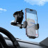 Автотримач для телефона з БЗП BOROFONE BH222 Leading push-type wireless fast charging car holder(center console) Black (6941991119019) (20512)