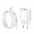 Мережевий зарядний пристрій з кабелем HOCO C109A Fighter single port QC3.0 charger set(Micro) White (6931474784827) (14612)