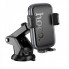Автотримач для телефона HOCO H79 Vista push-type car holder (center console) Black Metal Gray (6942007647892) (19712)