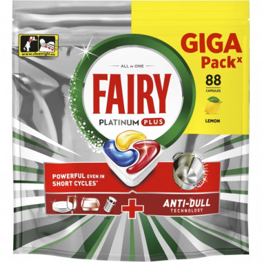 Таблетки для посудомоечных машин Fairy Platinum Plus All in One Lemon 88 шт. (8700216969857) (22712)