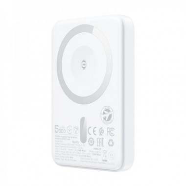 Зовнішній акумулятор ACEFAST M25-5000 PD20W magnetic fast wireless charging power bank White (6974316285205) (19912)