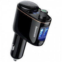 АЗП з FM-модулятором Baseus S-06 Car Bluetooth MP3 Player Black (CCHC000001) (15032)
