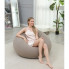 Надувное кресло-пуф Inflatable Sofa / Надувное кресло-мешок 110×110×85 см с насосом Бежевый (22032)
