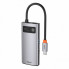 USB Hub Baseus Metal Gleam Series 4-in-1 Multifunctional Type-C Cерый (CAHUB-CY0G) (3632)