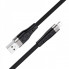 Кабель HOCO X53 USB to iP 2.4A, 1m, silicone, aluminum connectors, Black (6931474738059) (19732)