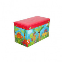 Корзина для игрушек MR 0362 Динозаврики, Красный