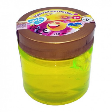 Игрушка-антистресс 210 мл Slime time ТМ Lovin 80142 Желтый