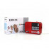 Радиоприёмник с FM USB MicroSD BKK S99 радио на аккумуляторе 18650 Красный (22042)