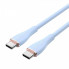 Кабель Vention USB 2.0 C Male to C Male 5A Cable 1.5M Light Blue Silicone Type (TAWSG) (TAWSG) (14642)