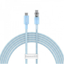 Кабель Baseus Explorer Series Fast Charging Cable with Smart Temperature Control Type-C to Type-C 100W 2m Galaxy Blue (P10319703311-01) (14742)