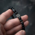 Мужской браслет из натурального камня с крестом MALTESE CROSS ХmathХ премиум качество (2898966127)