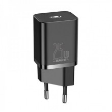 Мережевий зарядний пристрій Baseus Super Si Quick Charger 1C 25W EU Black (CCSP020101) (14842)