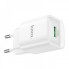 Мережевий зарядний пристрій HOCO C145A Charm single port QC3.0 charger (EU) White (6942007630214) (19842)