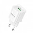 Мережевий зарядний пристрій HOCO C145A Charm single port QC3.0 charger (EU) White (6942007630214) (19842)