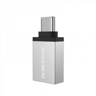 Адаптер BOROFONE BV3 adapter USB-A to USB-C aka Type-C converter, OTG support, USB 3.0 (6957531090328) (14942)