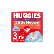 Подгузники Huggies Little Movers/Pants 3 M-Pack 6-11 кг для мальчиков 116 шт (5029054568026) (7152)