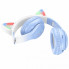 Наушники Hoco W42 Cat Ear Bluetooth с кошачьими ушками и LED подсветкой Голубые с белым (18452)