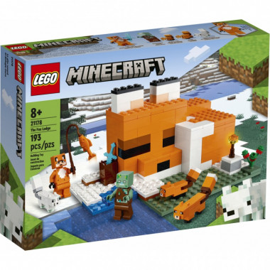 Конструктор LEGO Minecraft Лисья хижина 193 детали (21178) (15652)