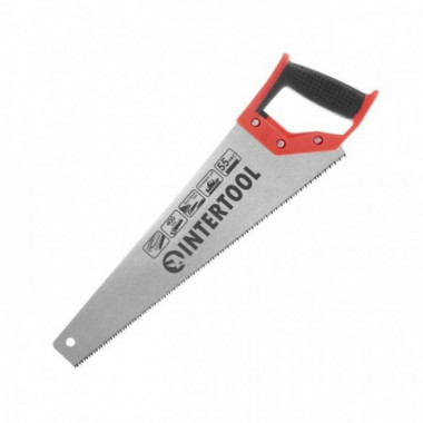 Ножовка по дереву c каленым зубом 400 мм, 55 HRC INTERTOOL HT-3101 (20652)