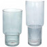 Ваза декоративна Ancient Glass "Фуджі" 32х13см, скло, світло-блакитний (5652)