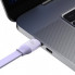 Кабель Baseus Bright Mirror 2 Series Retractable 3-in-1 Fast Charging  Data Cable Type-C to M+L+C 100W 1.1m Purple (CAMJ010205) (14752)