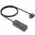 Мережевий подовжувач HOCO AC9A Talent PD30W(1C2A with 1 socket) desktop charger Black (6942007601634) (18952)
