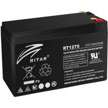 Батарея к ИБП Ritar AGM RT1275B, 12V-7.5Ah (RT1275B) (19952)