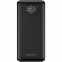 Батарея универсальная Canyon PB-2002 20000mAh, PD/20W, QC/3.0/22.5W, Black (CNE-CPB2002B) (19062)