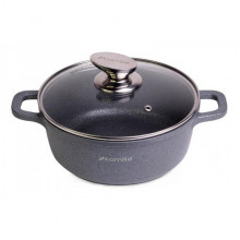 Каструля Kamille Landes Grey 4.5л з литими алюмінієвими ручками (1162)