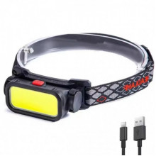 Налобный фонарь с красным и белым светом BL-008 USB  4 режима (9362)