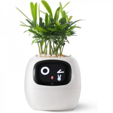Інтерактивний розумний горщик для рослин Ivy Smart Planter Tuya AI, White (ISPTAW) (15462)