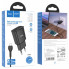 Мережевий зарядний пристрій з кабелем HOCO C88A Star round dual port charger set(Micro) 12W Black (6931474749529) (462)